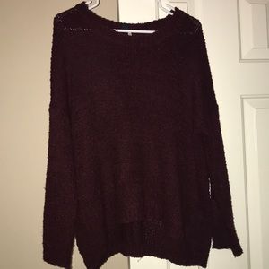 Burgundy sweater